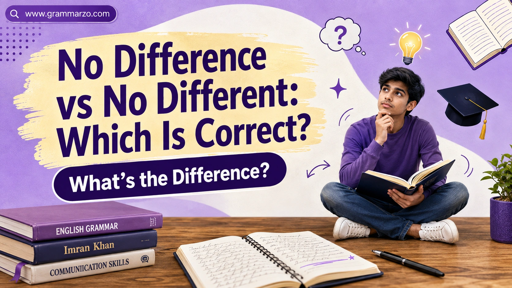 No Difference vs No Different: Which Is Correct?