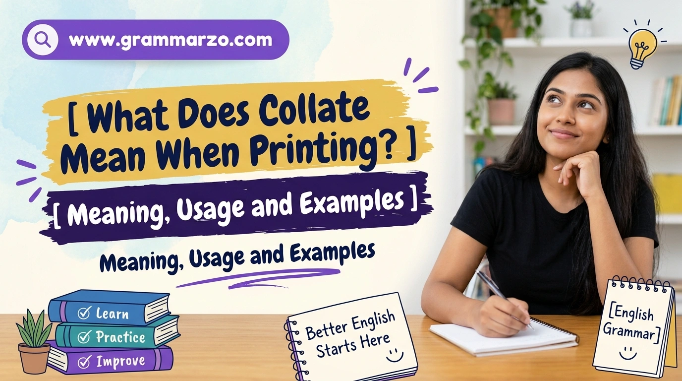 What Does Collate Mean When Printing?